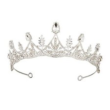Crystal Silver Tiaras and Crowns for Women Baroque Queen Crown Wedding Tiaras
