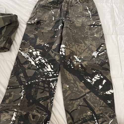 RSQ Cargo Army Pants Boys Size 14 Green - Picture 3 of 5