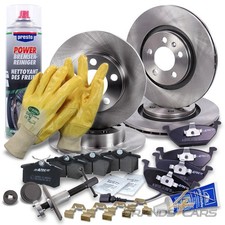 ATEC BREMSSCHEIBEN + BREMSBELÄGE VORNE + HINTEN FÜR AUDI A3 SKODA VW GOLF