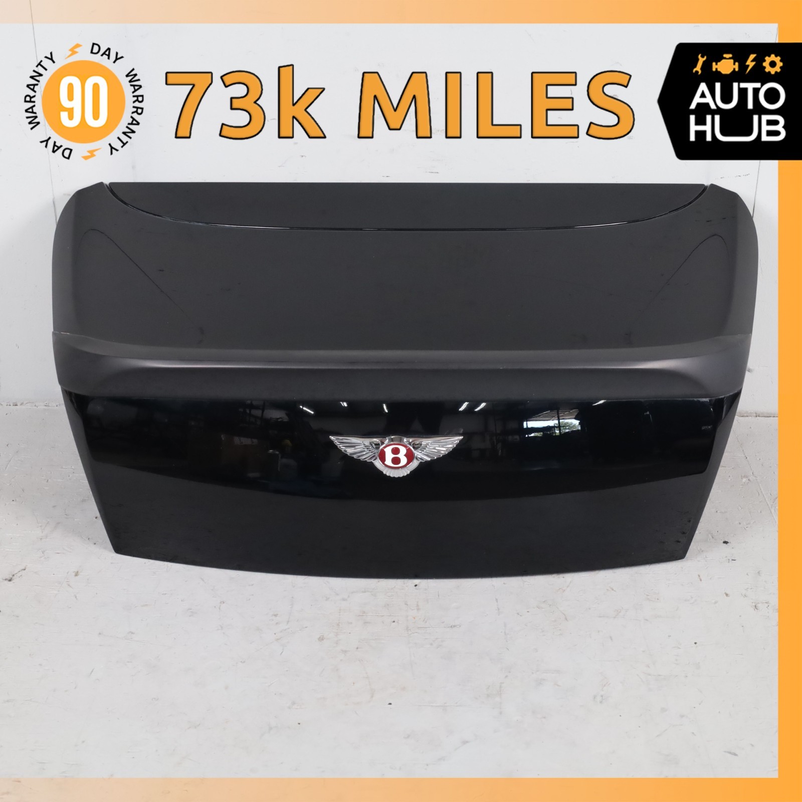 12-14 Bentley Continental GT Coupe Trunk Lid Panel Assembly w/ Spoiler OEM 73k