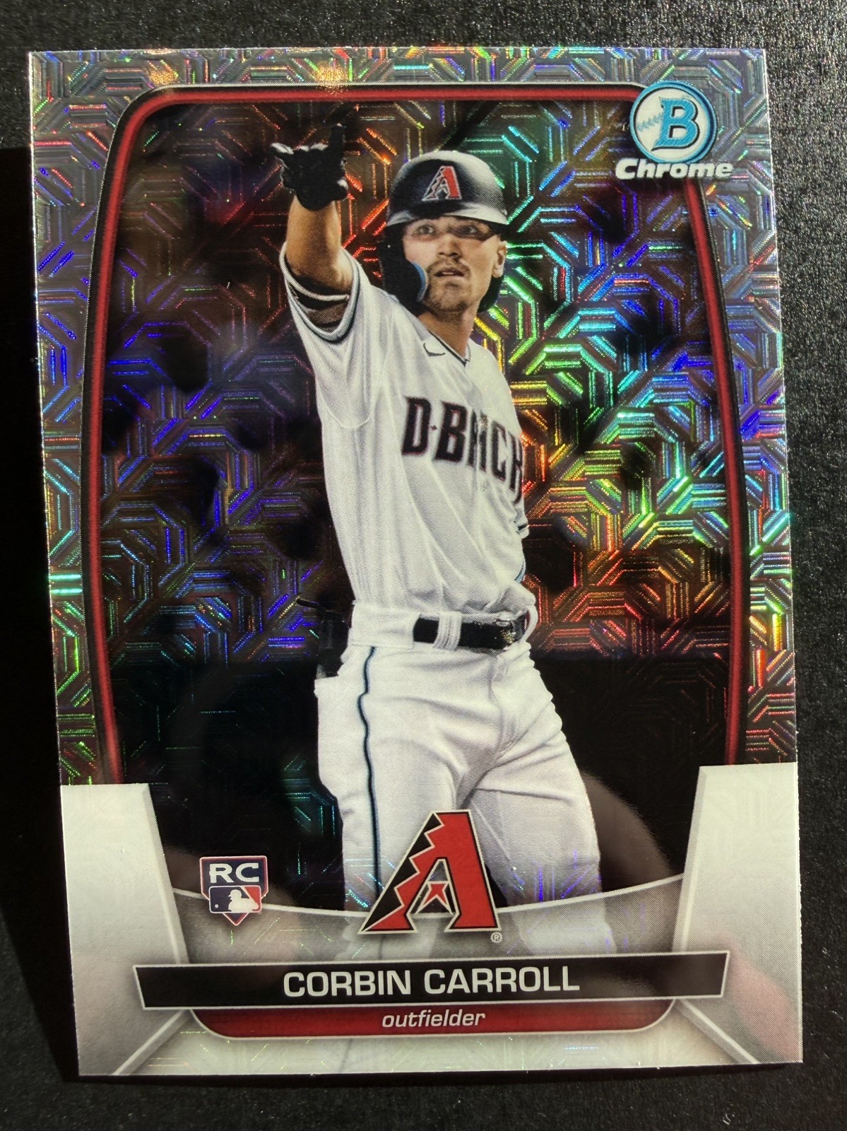 2023 Bowman Chrome Corbin Carroll #73 Mega Box Mojo Refractor Rookie RC 