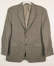 Lauren Ralph Lauren 42L Houndstooth Sport Coat 100 Wool 2 Button Single Vented