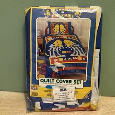 VTG Bananas In Pyjamas Bedding  QUILT COVER SET W/ PILLOWCASE In Package NIP