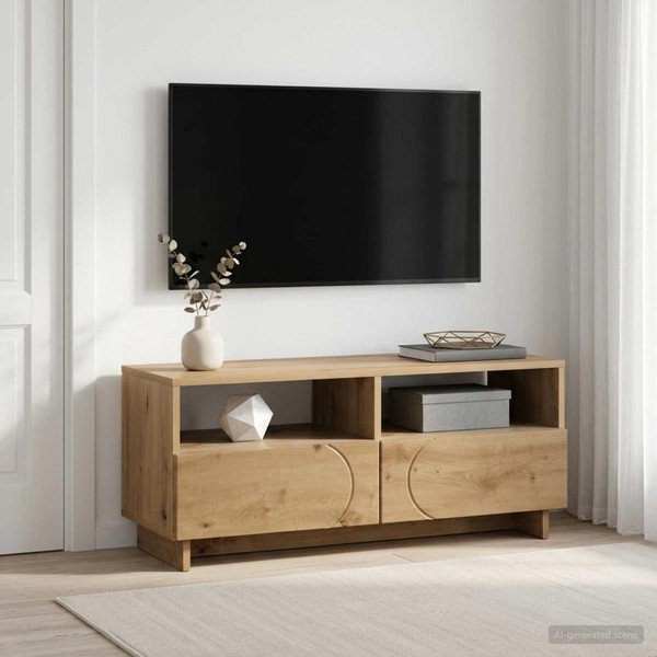 Tv-St?Nder 90 X 34,5 X 40 Cm Artisan-Eiche Holzwerkstoff-image