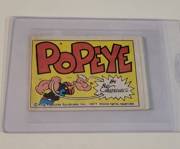 1977 POPEYE Super Rare 3 FEET LONG Mini FOLD OUT COMIC STRIP BOOK Nice OLIVE OYL
