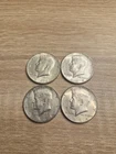 1964 Kennedy Half Dollars 90% Silver Lot Of 4