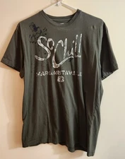 Margaritaville "So Chill" Graphic Print Green L T-Shirt (Uni-Sex 100% Cotton SS)