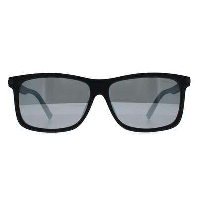 Polaroid PLD 2075/S/X 08A schwarz grau silber Spiegel polarisierte Sonnenbrille