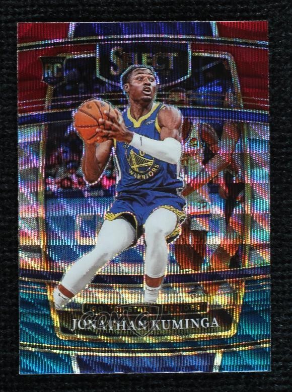 2021-22 Panini Select Concourse Tri-Color Prizm Jonathan Kuminga #28 19va