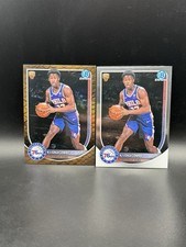 VJ EDGECOMBE 2025 BOWMAN PHILADELPHIA 76ERS REPTILIAN CHROME Lot