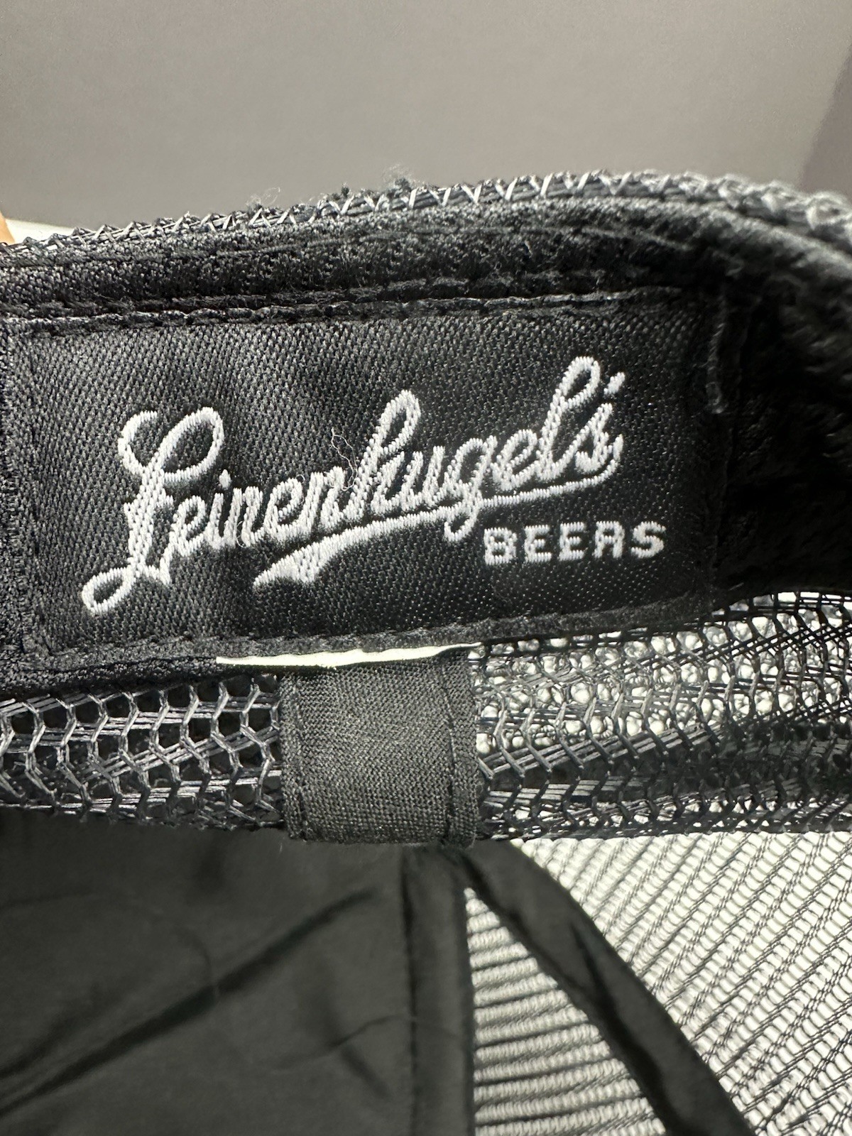 Leinenkugel's Beer  Patch Snapback Mesh Hat Cap Adjustable Gray And Black