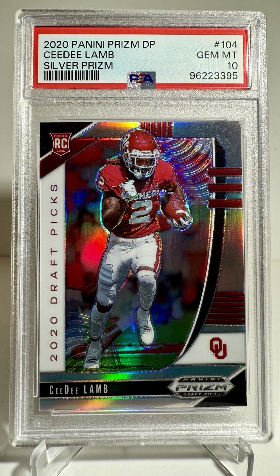 CeeDee Lamb Panini Prizm Draft Picks #104 Silver Prizm