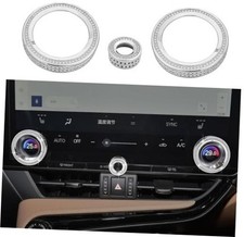 CONGCONG 3PCS Bling AC Control Knob Covers Fit for Lexus NX RX GX