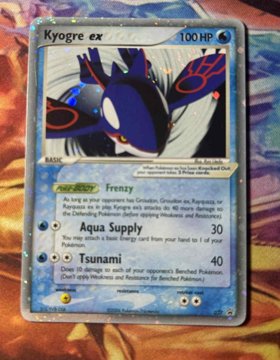 Kyogre EX 037 Holo Pokemon TCG Nintendo Black Star Promo 2006