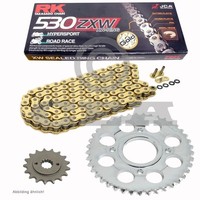 Kettensatz Yamaha FZR 1000 Conversion 87-88 Kette RK GB 530 ZXW 110 Gold Offe
