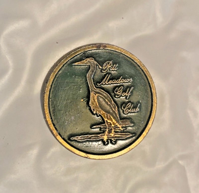 PITT MEADOWS GOLF CLUB, , CANADA. 1''-coin style Ball Marker, Original Beauty.