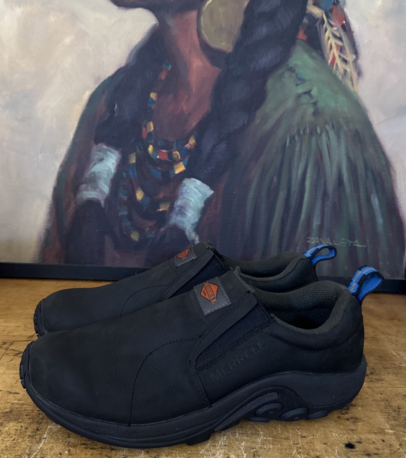 Scarpa da lavoro MERRELL WORK uomo Jungle Moc pelle SR taglia 8 nera J099321