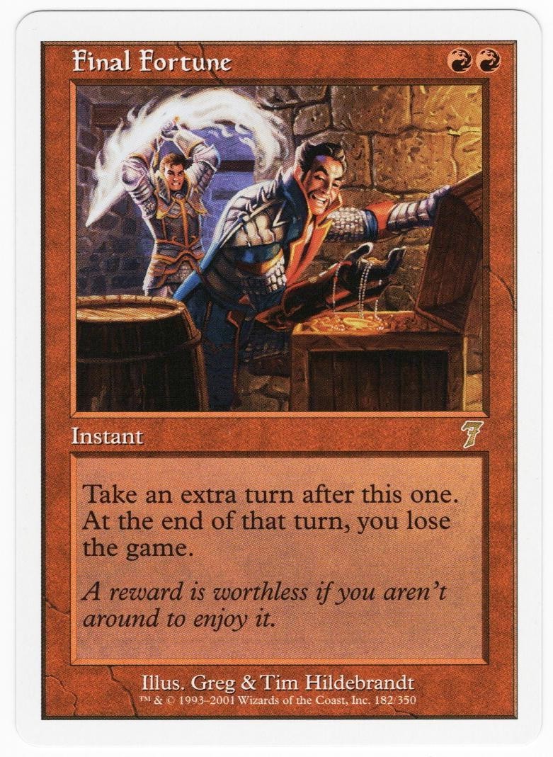 Final Fortune 2001 MTG Core Set 7th Edition #182 Red Rare Instant NM AZ1