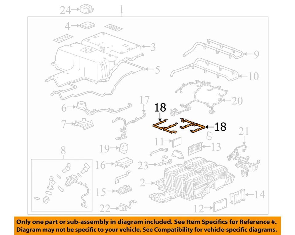 SE ADAPTA A CHEVROLET SPARK EV 2014-2016 CABLE DE CHISPA, BAT POS Y NEG 23426852 - NUEVO OEM Foto 2 de 3