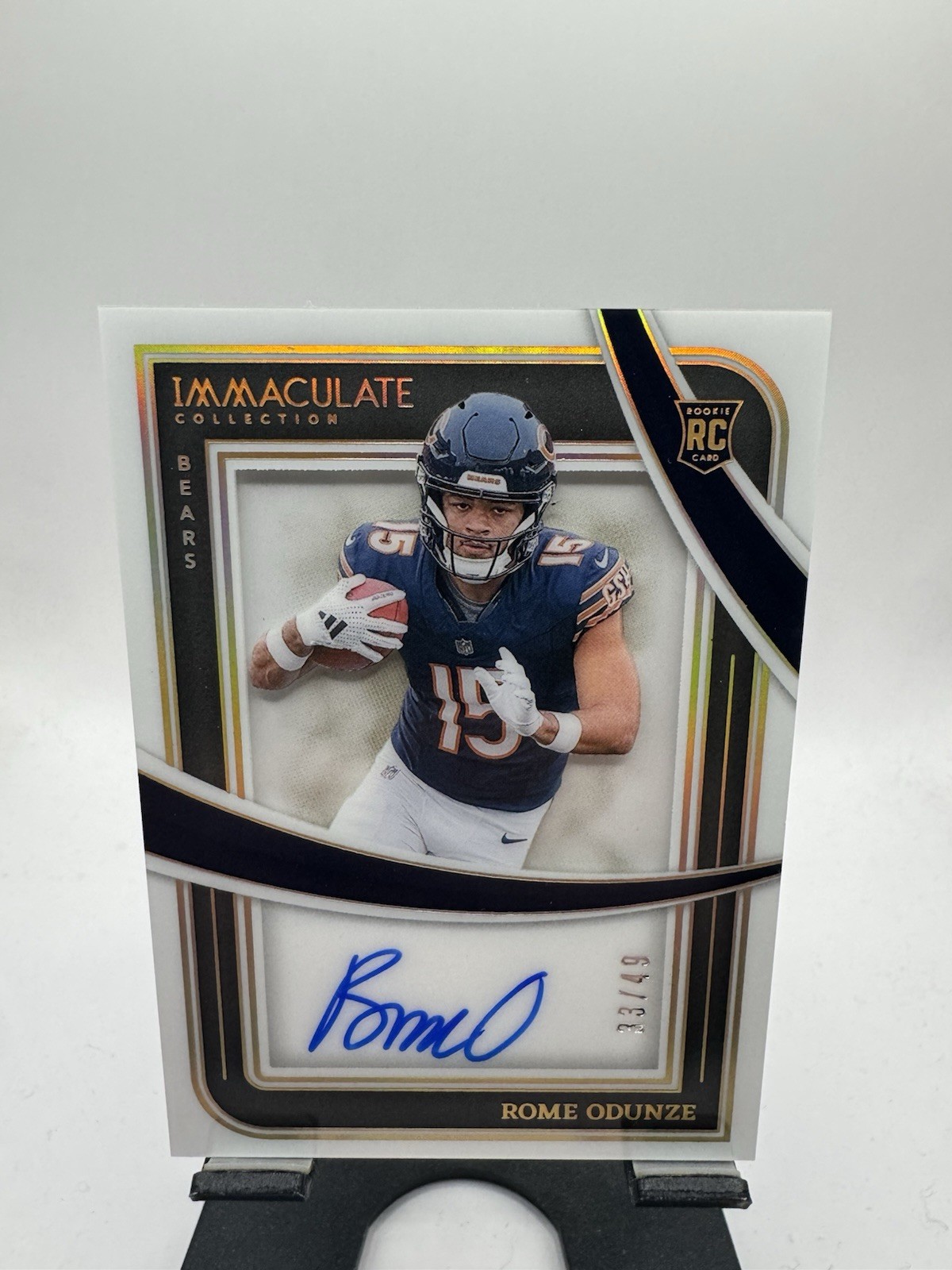 2024 Panini Immaculate Rome Odunze Rookie Shadowbox Signatures RC Auto /49