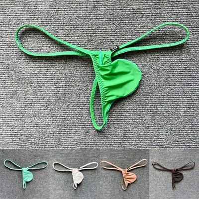 Minimale Abdeckung Herren Tanga Unterwäsche T-Back Slip große Tasche dünne Se