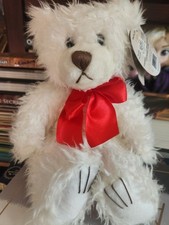 First  Main Scraggles The Bear With Red Bow Stuffed Toy With Tags