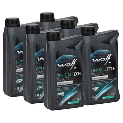 6L WOLF OFFICIALTECH 5W30 C2 Motoröl für FIAT 9.55535-S1 PSA B71 2290-2014