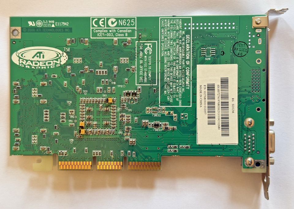 ATI Radeon R6 SDM32M Vintage Graphics Card From Year 2000 | eBay UK