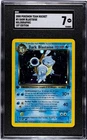 1st Edition Dark Blastoise Holo 3/82 - Team Rocket - SGC 7 NM SWIRL