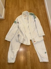 Albino & Preto White/ Green Herringbone Gi A1...