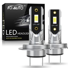 2 LAMPADINE H7 LED 100W LUCE BIANCA 6000K LED AUTO 12V GARANZIA 1 ANNO