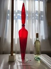 Wayne Husted BLENKO Regal Ruby Decanter 1960 MCM Sculptural Art Glass
