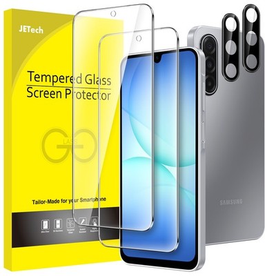 JETech Screen Protector for Samsung Galaxy A17 5G/4G with Camera Lens Protector