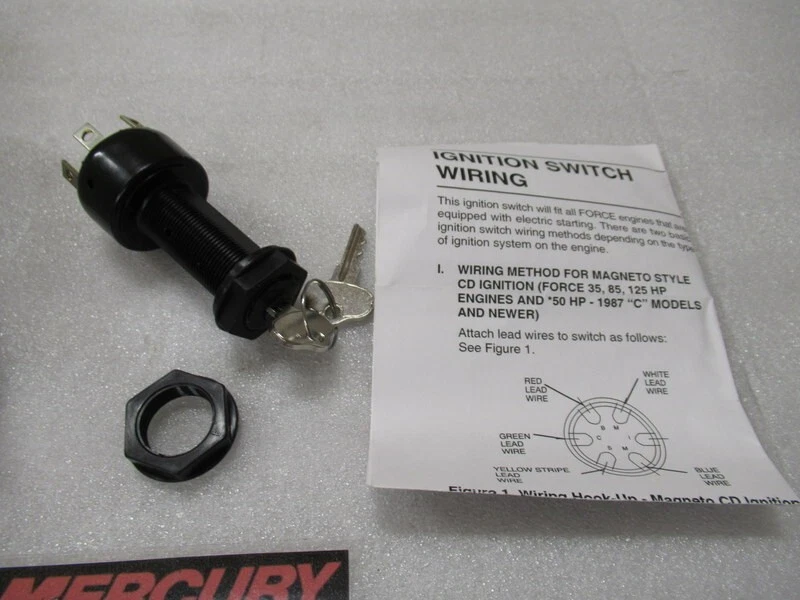 R1A Mercury Quicksilver 386918 Ignition Switch Kit OEM New Factory  