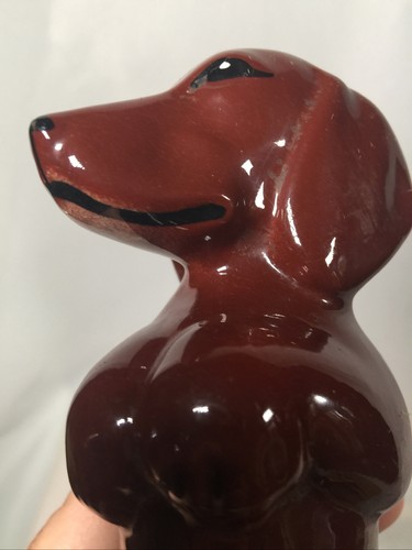 Dachshund Marston Calif California Ceramic Weiner Dog Peppy Pepper Vintage Tag - Picture 9 of 12