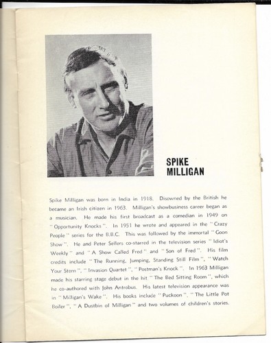Spike Milligan & Ilona Rodgers ""Son of Oblomov"" Londres Playbill 1964 - Imagen 2 de 5