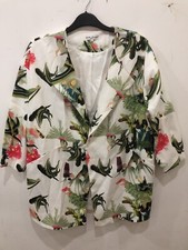 Size Xl(20-22) Uk Jaune Rouge Ladies Coat 