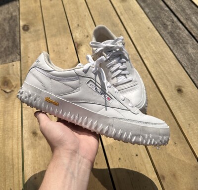 Reebok Club C Vibram White Pure Grey Men s Size 9 Super Clean Barely Ever Worn