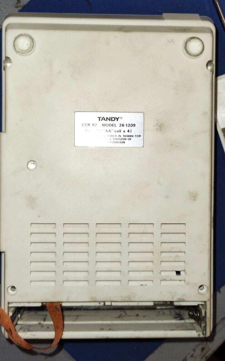 Tandy Radio Shack CCR-82 Cassette Recorder Player