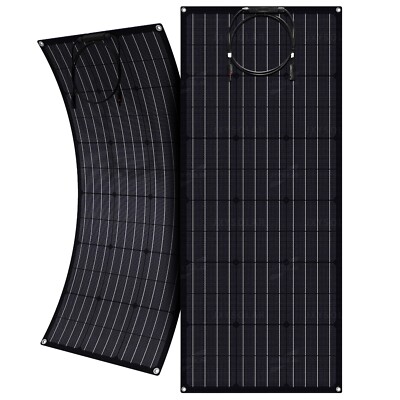 100-Watt ETFE Flexible Solar Panel, Ultra Light & Thin, Off-Grid, Monocrystaline