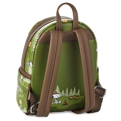 Loungefly Peanuts Snoopy Beagle Scouts Mini Green Backpack  display picture 2