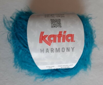 (95  /kg):  50 g Katia HARMONY, türkis 75, mit kl. Fransen  #4554