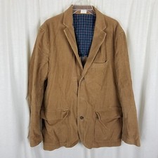 J.Crew Vintage Cord Double Vent Camel Corduroy Sport Coat Blazer Jacket Mens L