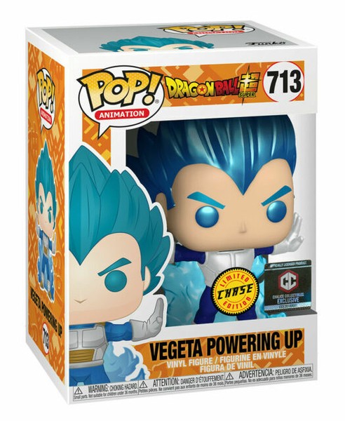 Funko Pop! Animation: Dragon Ball Z - Vegeta Powering Up (Metallic) (Chase) Vinyl Figure