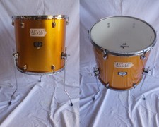 TAMBURO T5 yellow rust sparkle 16" x 16" timpano a terra per batterìa drum set