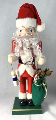 Vintage Santa Nutcracker Nick  JC Penny Home Collection 20 In' Wood New In a Box