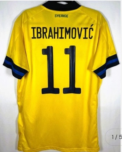 Maglia SVEZIA SWERIGE CALCIO CAMISETA SHIRT S M L XL XXL IBRA IBRAHIMOVICH 11 - Foto 2 di 6