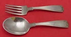 Etruscan by Gorham Sterling Silver Baby Set 2pc Original 4 3/8" Infant Heirloom