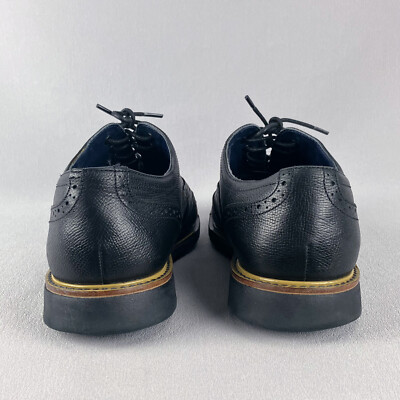 Cole Haan Morris Wingtip Black Leather Lace Up Oxford Shoes  display picture 1