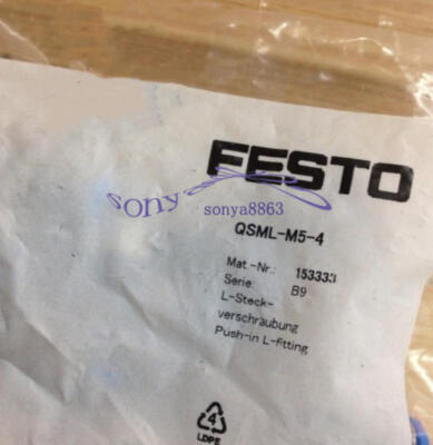 10PCS FESTO Push-In Fittings QSML-M5-4 153333 New | eBay